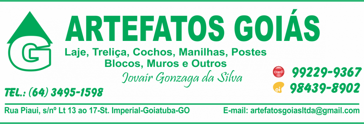 ARTEFATOS GOIAS