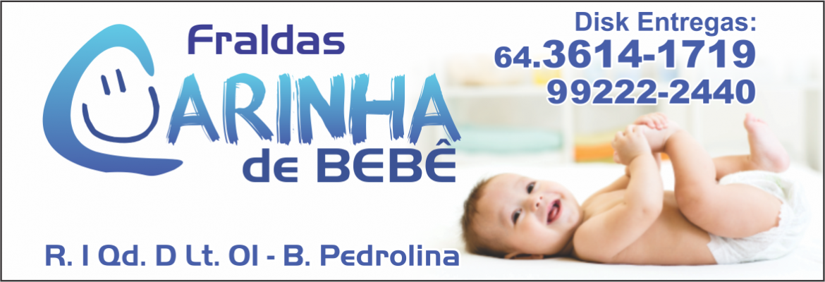 FRALDAS CARINHA DE BEBE